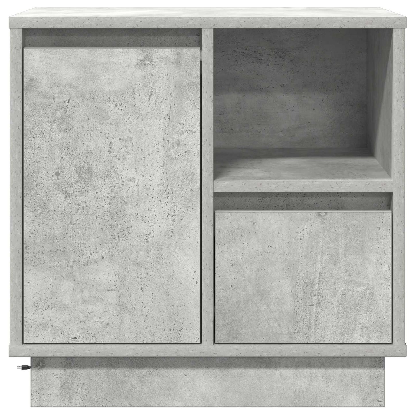 Armadio da Notte 2 pcs Grigio cemento 50 x 34,5 x 50 cm.