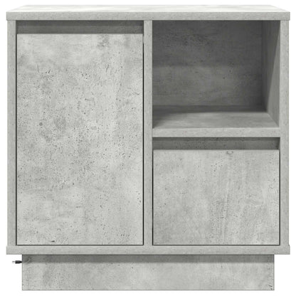 Armadio da Notte 2 pcs Grigio cemento 50 x 34,5 x 50 cm.