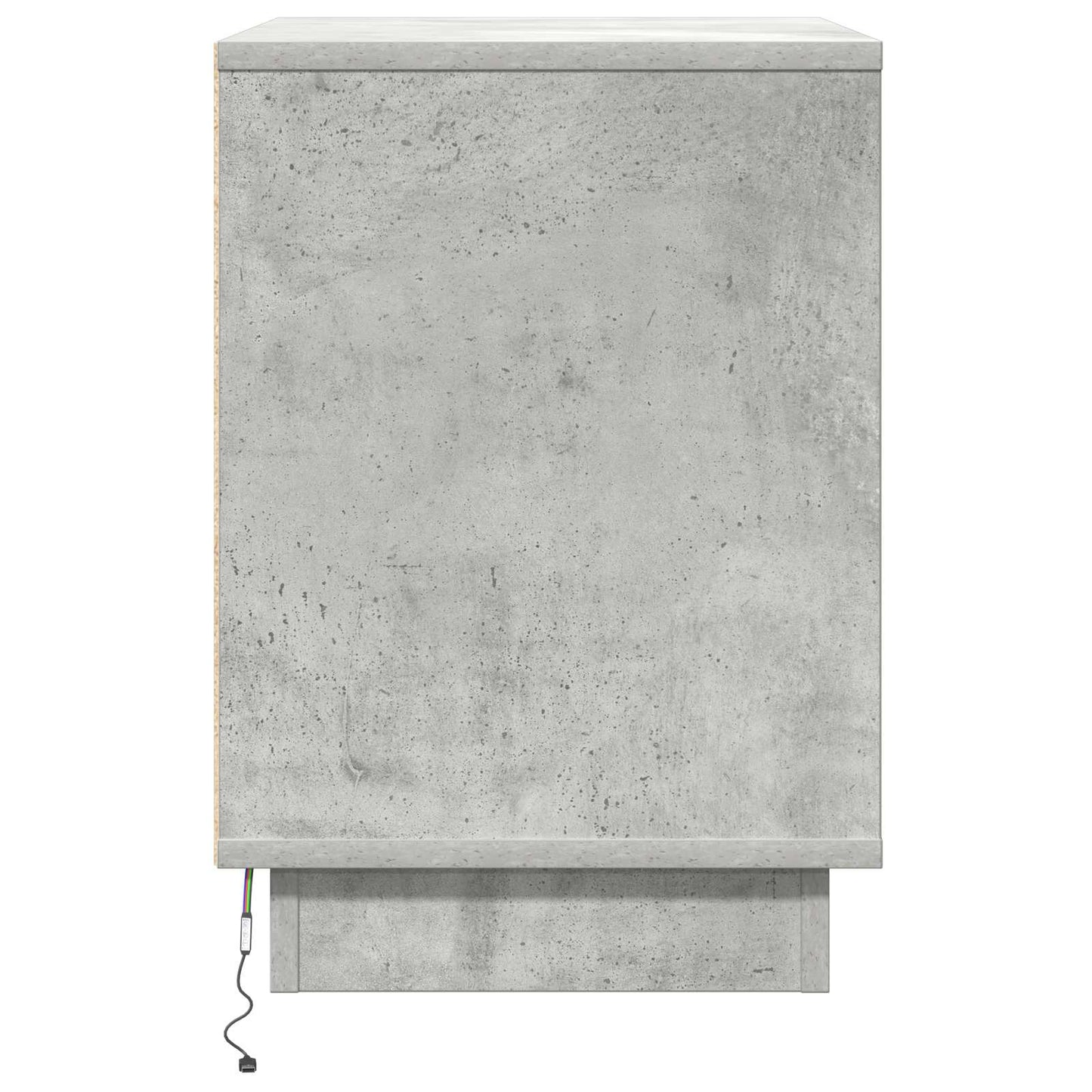 Armadio da Notte 2 pcs Grigio cemento 50 x 34,5 x 50 cm.