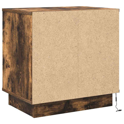 Armadio da Notte con cassetto Rovere fumo 50 x 34.5 x 50 cm.