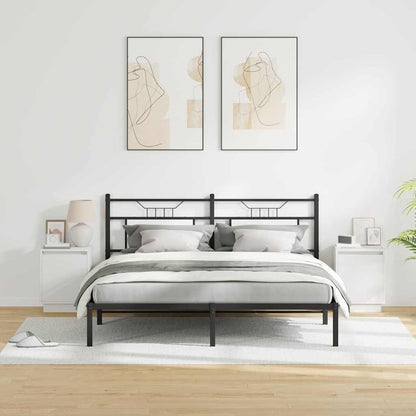 Armadio da Notte con 2 pcs Bianco 39 x 34.5 x 50 cm