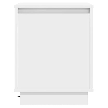 Armadio da Notte con 2 pcs Bianco 39 x 34.5 x 50 cm