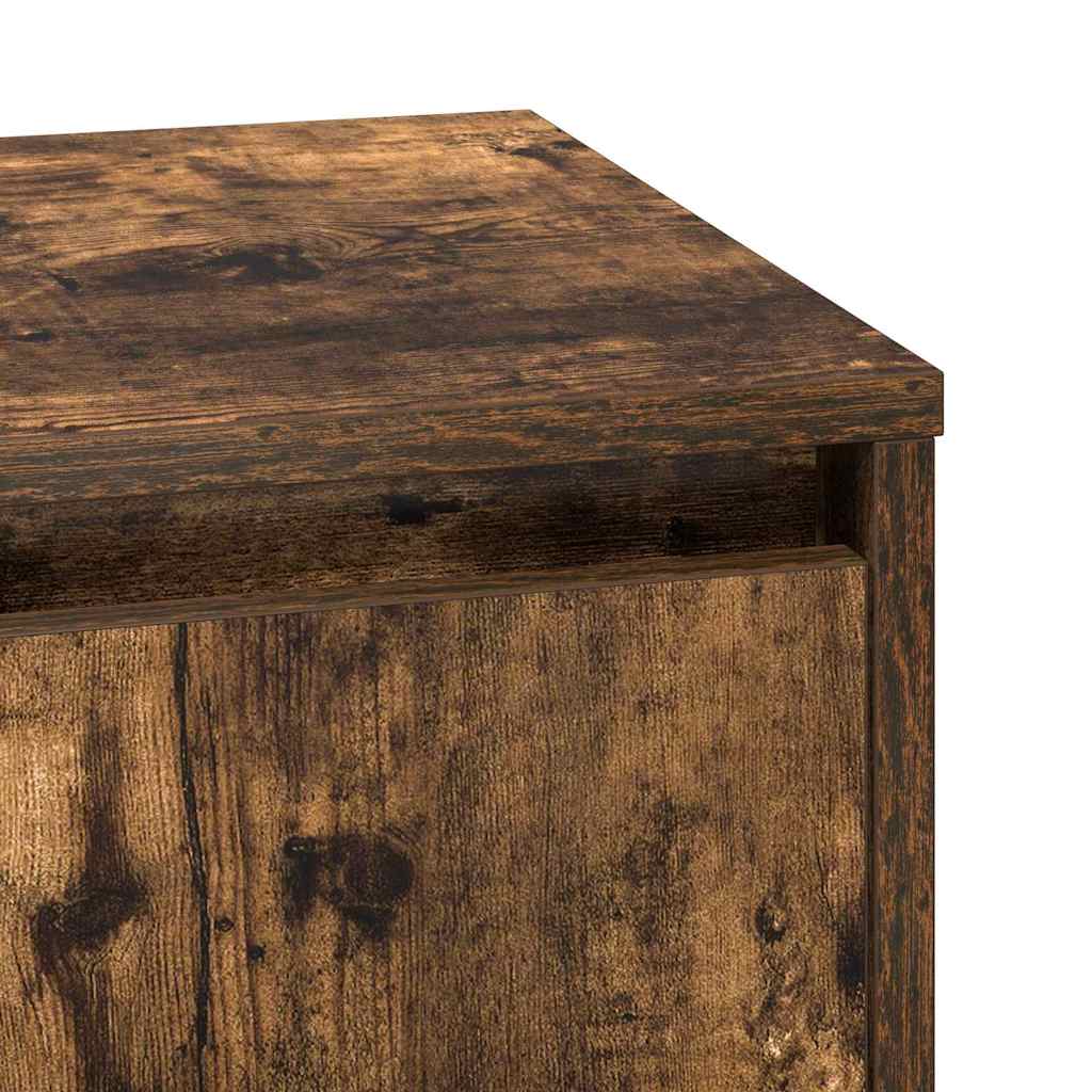 Armadio da Notte con Rovere fumo 39 x 34.5 x 50 cm