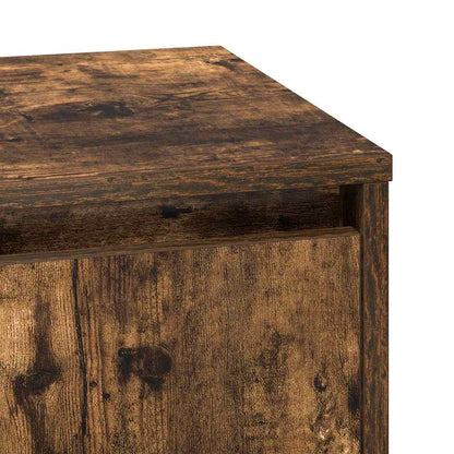 Armadio da Notte con Rovere fumo 39 x 34.5 x 50 cm