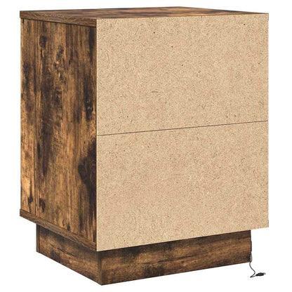 Armadio da Notte con Rovere fumo 39 x 34.5 x 50 cm