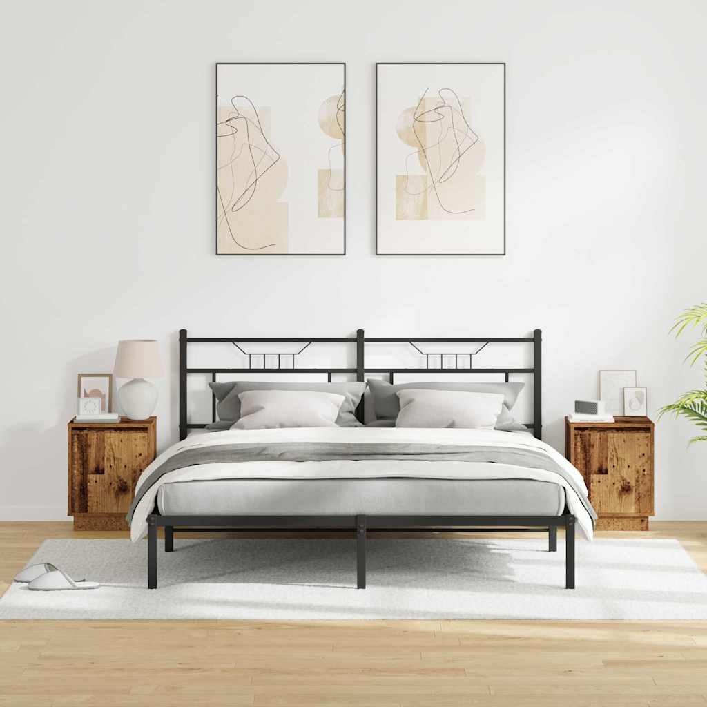 Armadio da Notte con 2 pcs Legno vecchio 39 x 34.5 x 50 cm