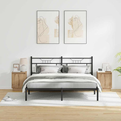 Armadio da Notte con 2 pcs rovere artigianale 39 x 34.5 x 50 cm