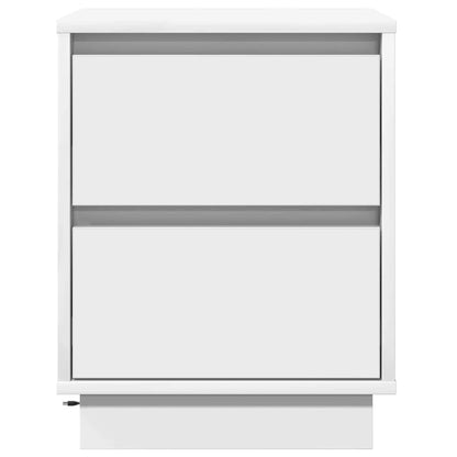 Armadio da Notte con cassetto 2 pcs Bianco 39 x 34.5 x 50 cm