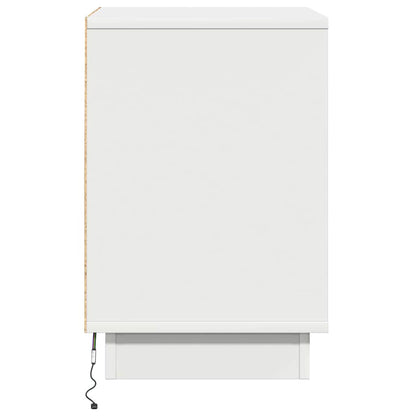 Armadio da Notte con cassetto 2 pcs Bianco 39 x 34.5 x 50 cm