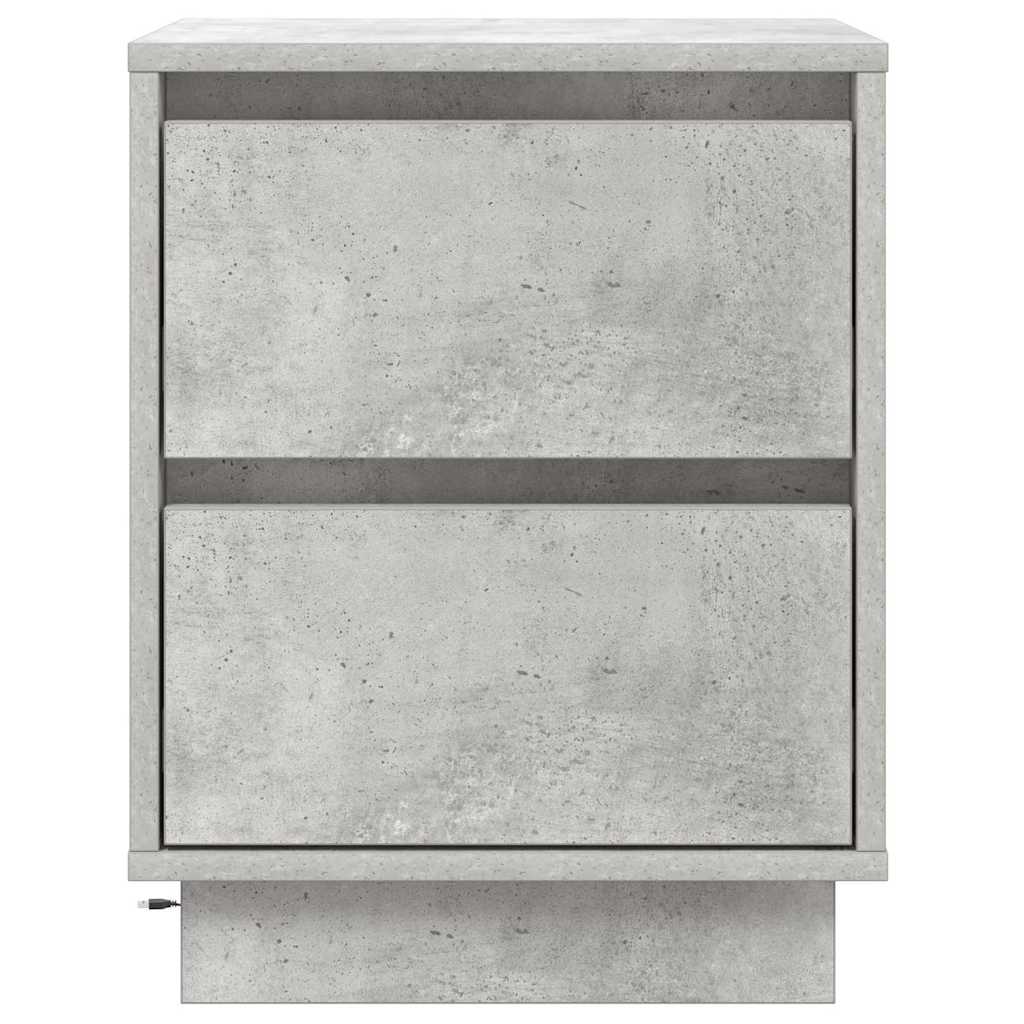 Armadio da Notte con cassetto Grigio cemento 39 x 34.5 x 50 cm