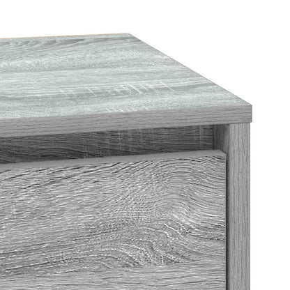 Armadio da Notte con Grigio 39 x 34.5 x 50 cm Legno multistrato