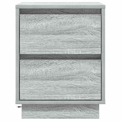Armadio da Notte con cassetto 2 pcs Grigio 39 x 34.5 x 50 cm