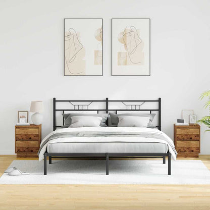 Armadio da Notte con 2 pcs Legno vecchio 39 x 34.5 x 50 cm