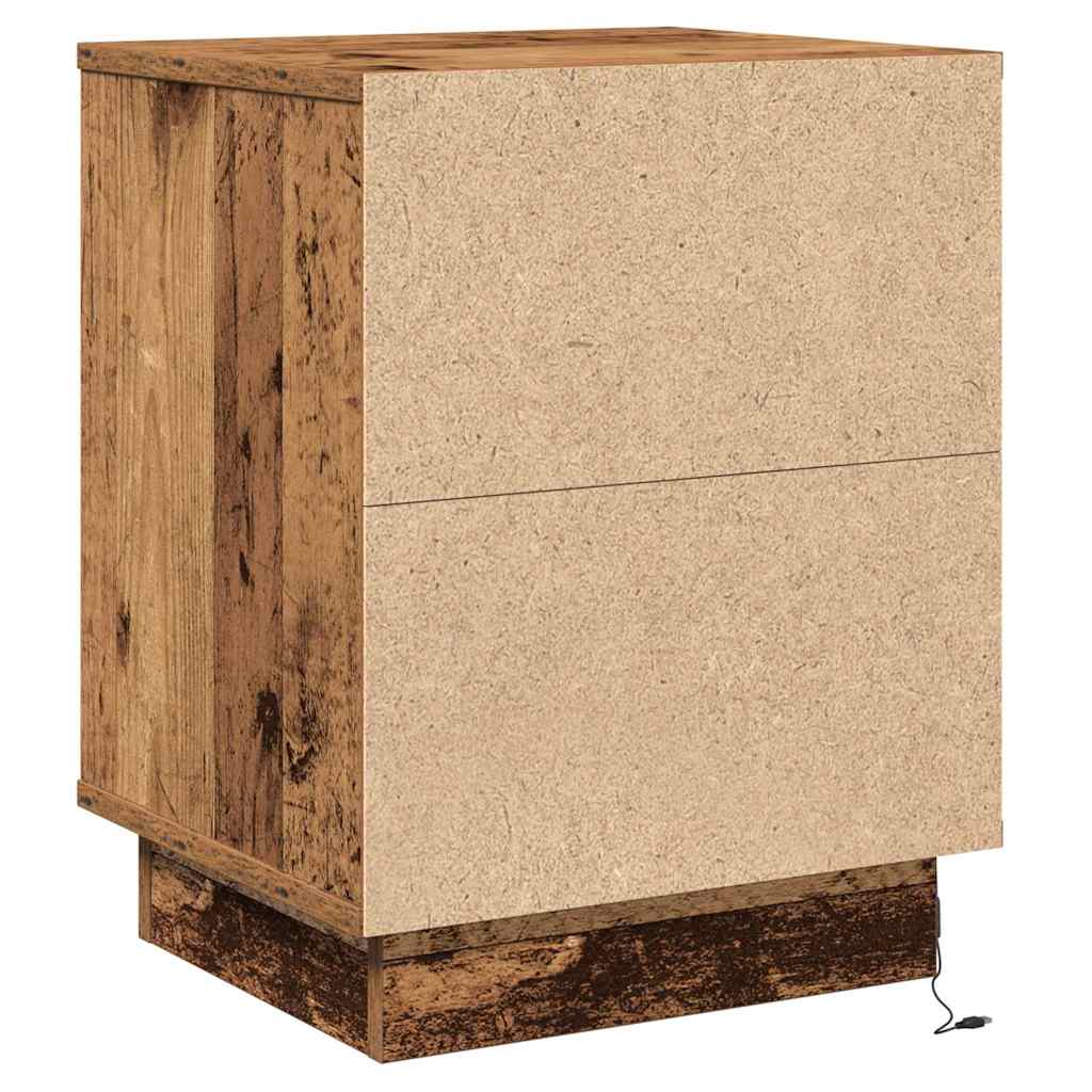Armadio da Notte 2 pz Legno vecchio 39 x 34,5 x 50 cm