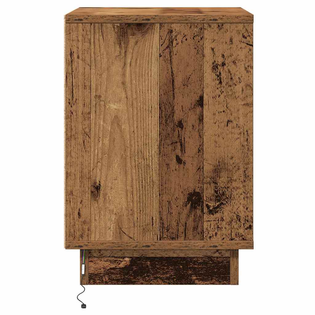 Armadio da Notte con 2 pcs Legno vecchio 39 x 34.5 x 50 cm