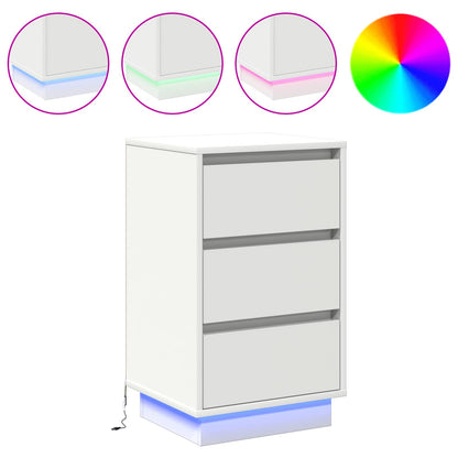 Armadio da Notte Bianco 39 x 34,5 x 65 cm Legno multistrato