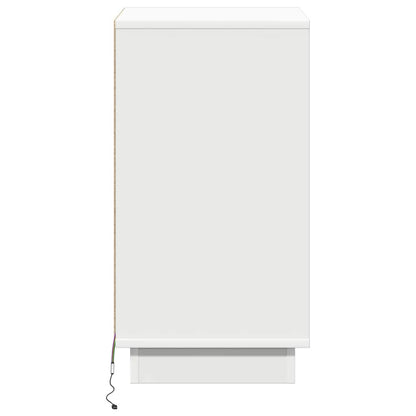 Armadio da Notte con Bianco 39 x 34.5 x 65 cm Legno multistrato