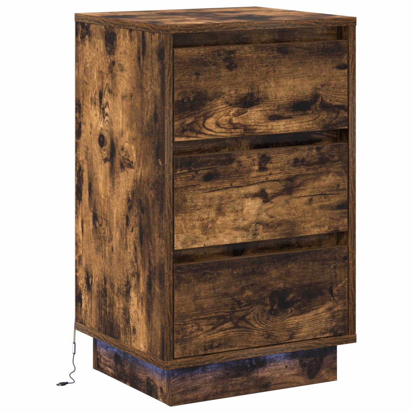 Armadio da Notte Rovere fumé 39 x 34,5 x 65 cm - homemem39