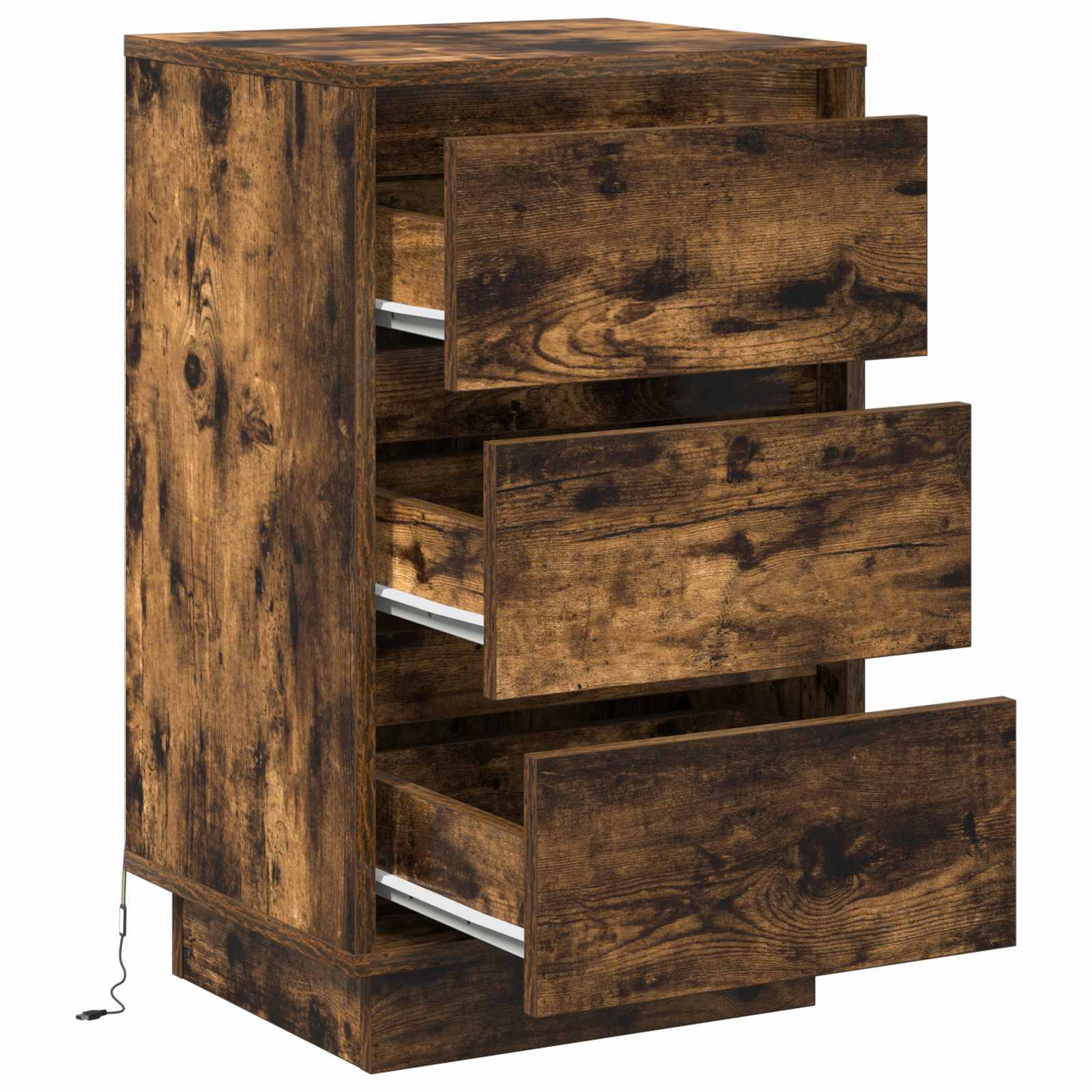 Armadio da Notte Rovere fumé 39 x 34,5 x 65 cm - homemem39
