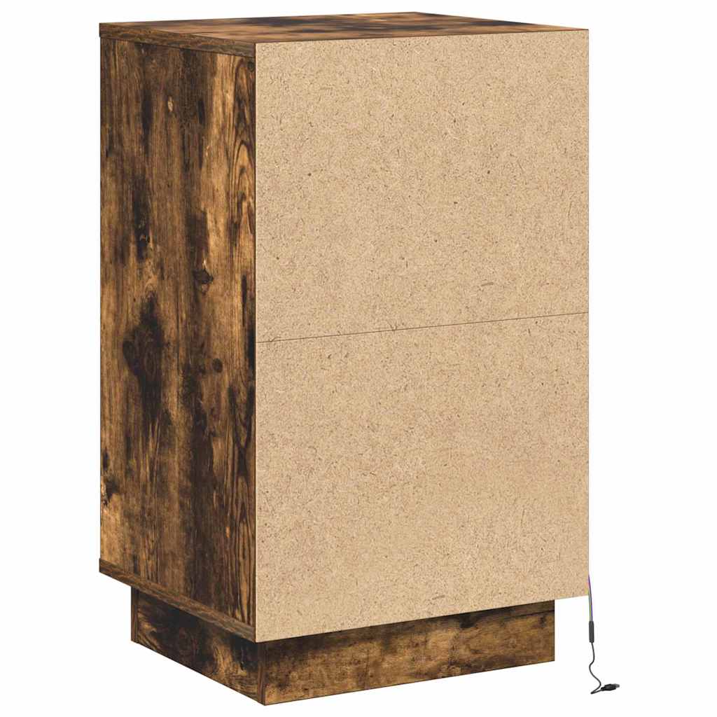 Armadio da Notte Rovere fumé 39 x 34,5 x 65 cm - homemem39