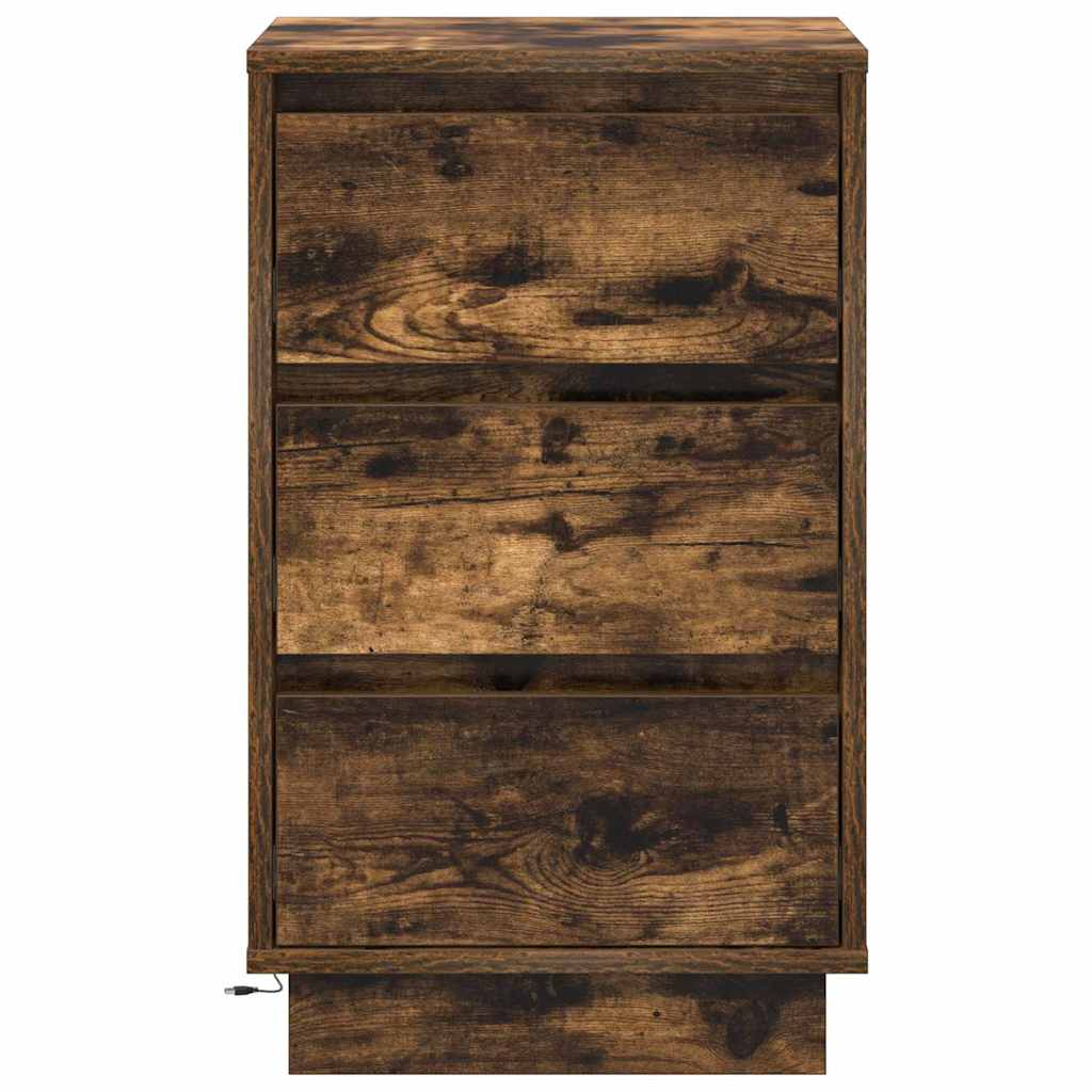 Armadio da Notte Rovere fumé 39 x 34,5 x 65 cm - homemem39