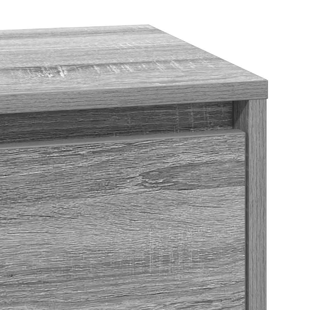 Armadio da Notte Grigio 39 x 34,5 x 65 cm Legno ingegnerizzato