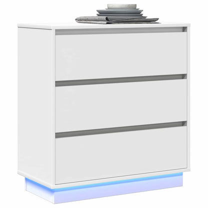 Armadio da Notte con Bianco 71 x 34.5 x 75 cm Legno multistrato