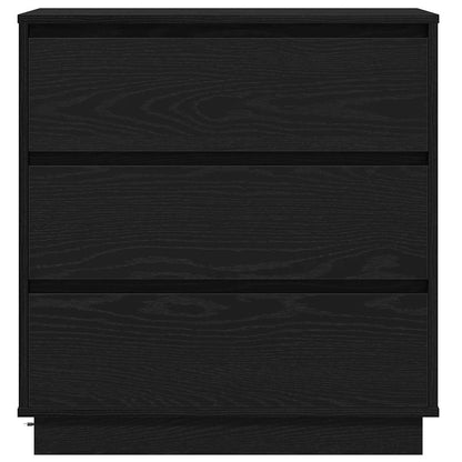 Armadio da Notte con Nero 71 x 34.5 x 75 cm Legno multistrato