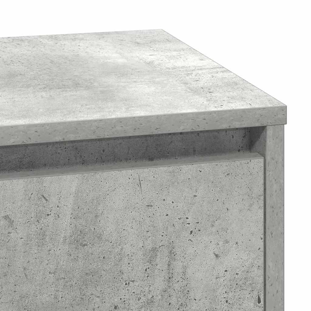 Armadio da Notte con cassetto Grigio cemento 71 x 34,5 x 75 cm | homemem39