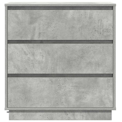 Armadio da Notte con cassetto Grigio cemento 71 x 34.5 x 75 cm