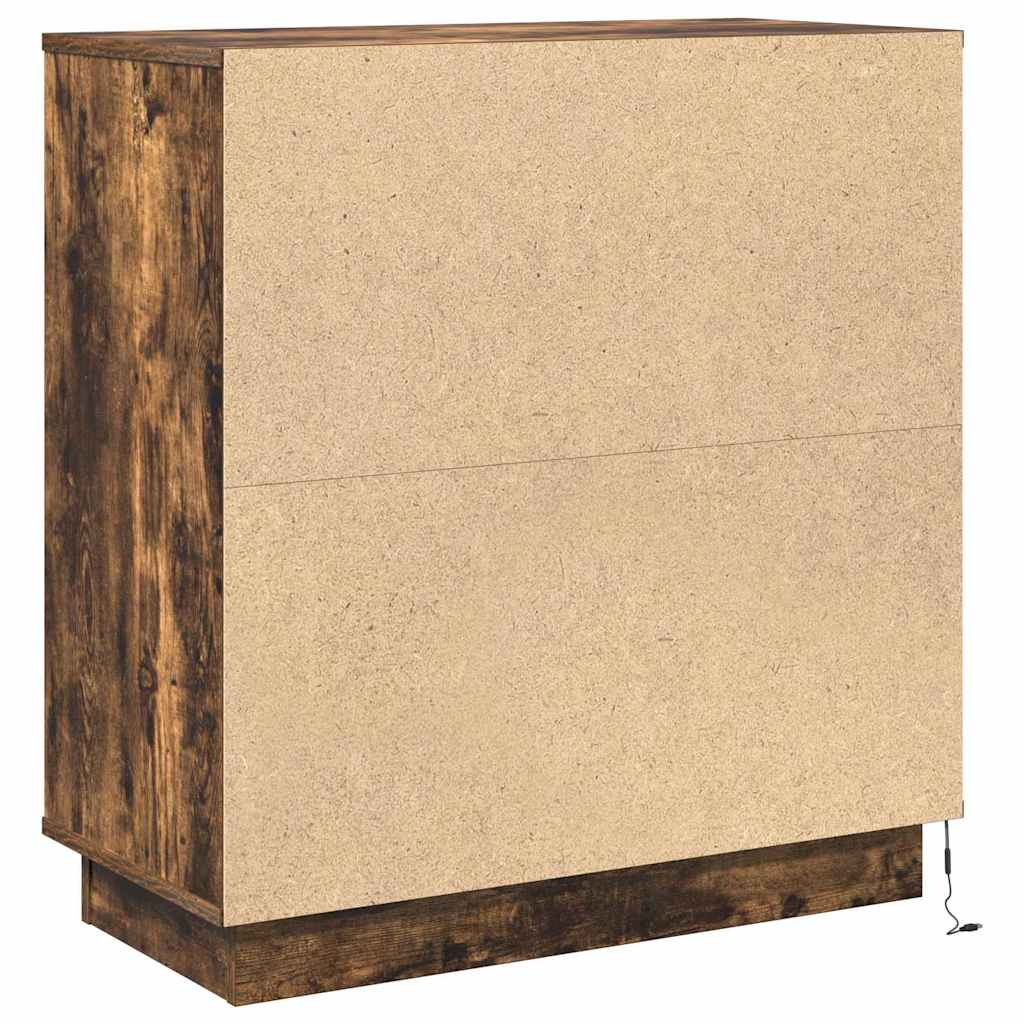Armadio da Notte Rovere fumé 71 x 34,5 x 75 cm - homemem39