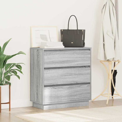 Armadio da Notte Grigio 71 x 34,5 x 75 cm Legno multistrato