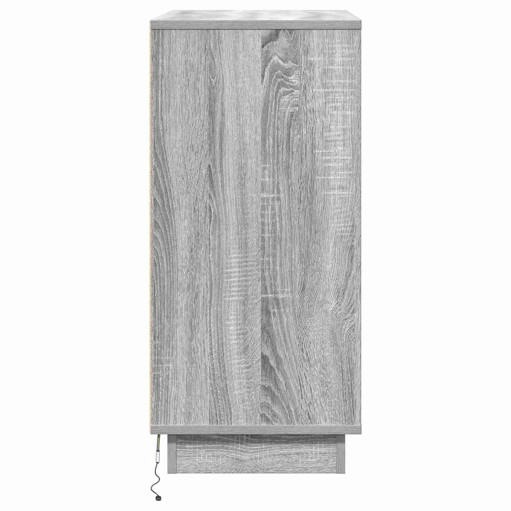 Armadio da Notte Grigio 71 x 34,5 x 75 cm Legno multistrato | homemem39
