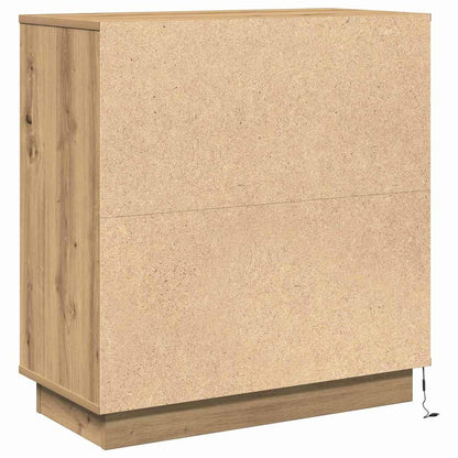 Armadio da Notte con rovere artigianale 71 x 34.5 x 75 cm