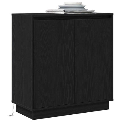 Madia LED Rovere Nero 71 x 34,5 x 75 cm Legno ingegnerizzato - homemem39