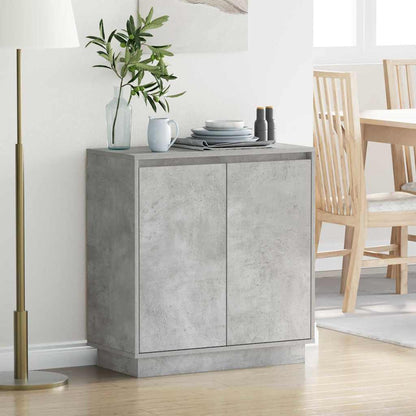 Madia LED Grigio Cemento 71 x 34,5 x 75 cm Legno multistrato