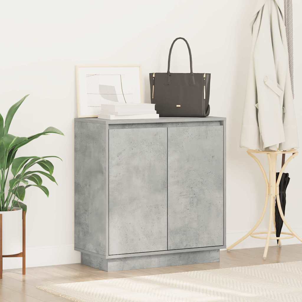 Madia LED Grigio Cemento 71 x 34,5 x 75 cm Legno multistrato | homemem39