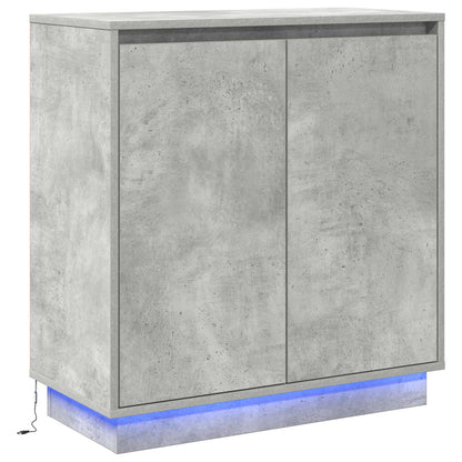 Madia LED Grigio Cemento 71 x 34,5 x 75 cm Legno multistrato