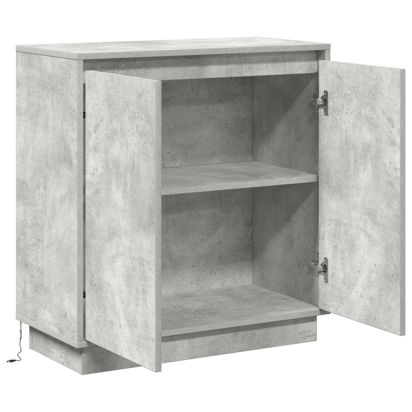 Madia LED Grigio Cemento 71 x 34,5 x 75 cm Legno multistrato | homemem39