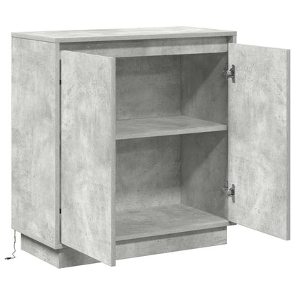 Madia LED Grigio Cemento 71 x 34,5 x 75 cm Legno multistrato | homemem39