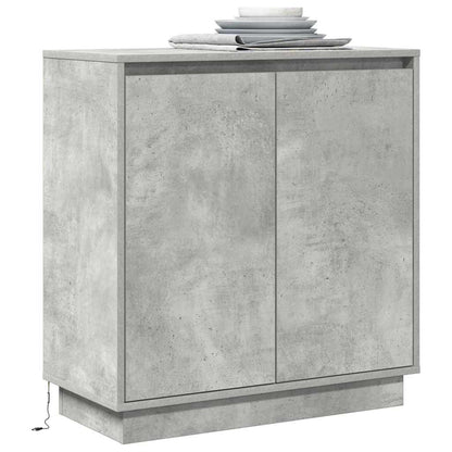 Madia LED Grigio Cemento 71 x 34,5 x 75 cm Legno multistrato | homemem39