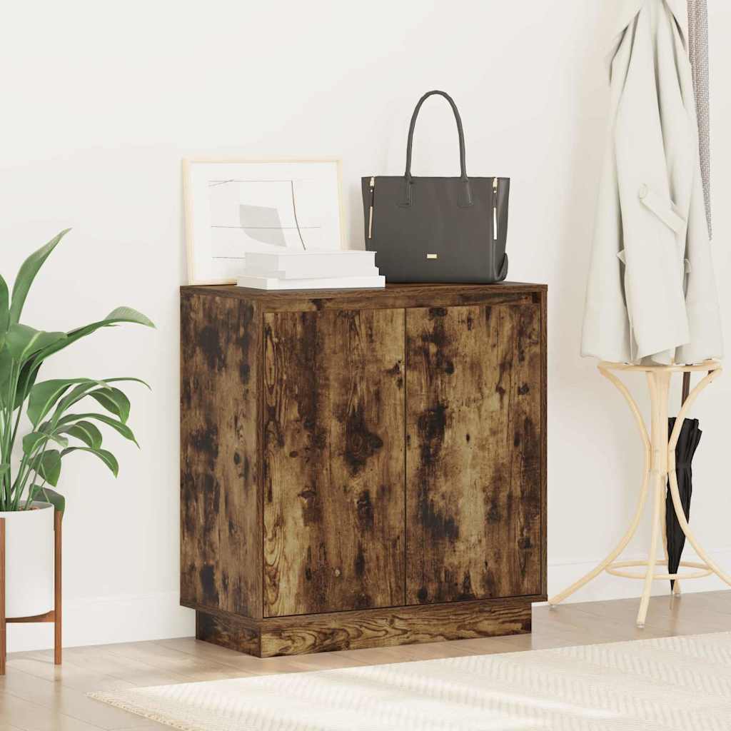 Madia LED Rovere Fumo 71 x 34,5 x 75 cm Legno ingegnerizzato - homemem39