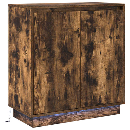 Madia LED Rovere Fumo 71 x 34,5 x 75 cm Legno ingegnerizzato - homemem39