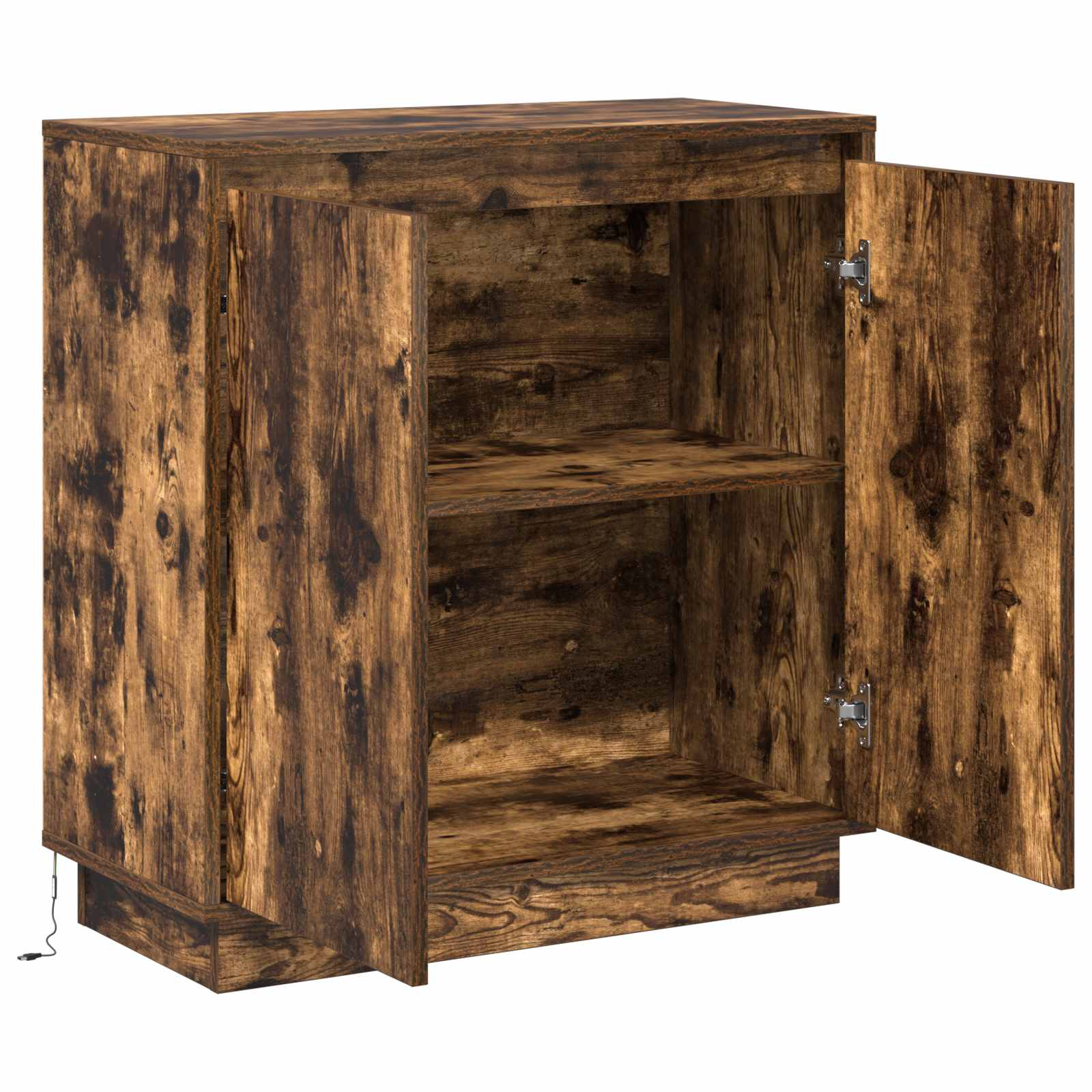 Madia LED Rovere Fumo 71 x 34,5 x 75 cm Legno ingegnerizzato - homemem39