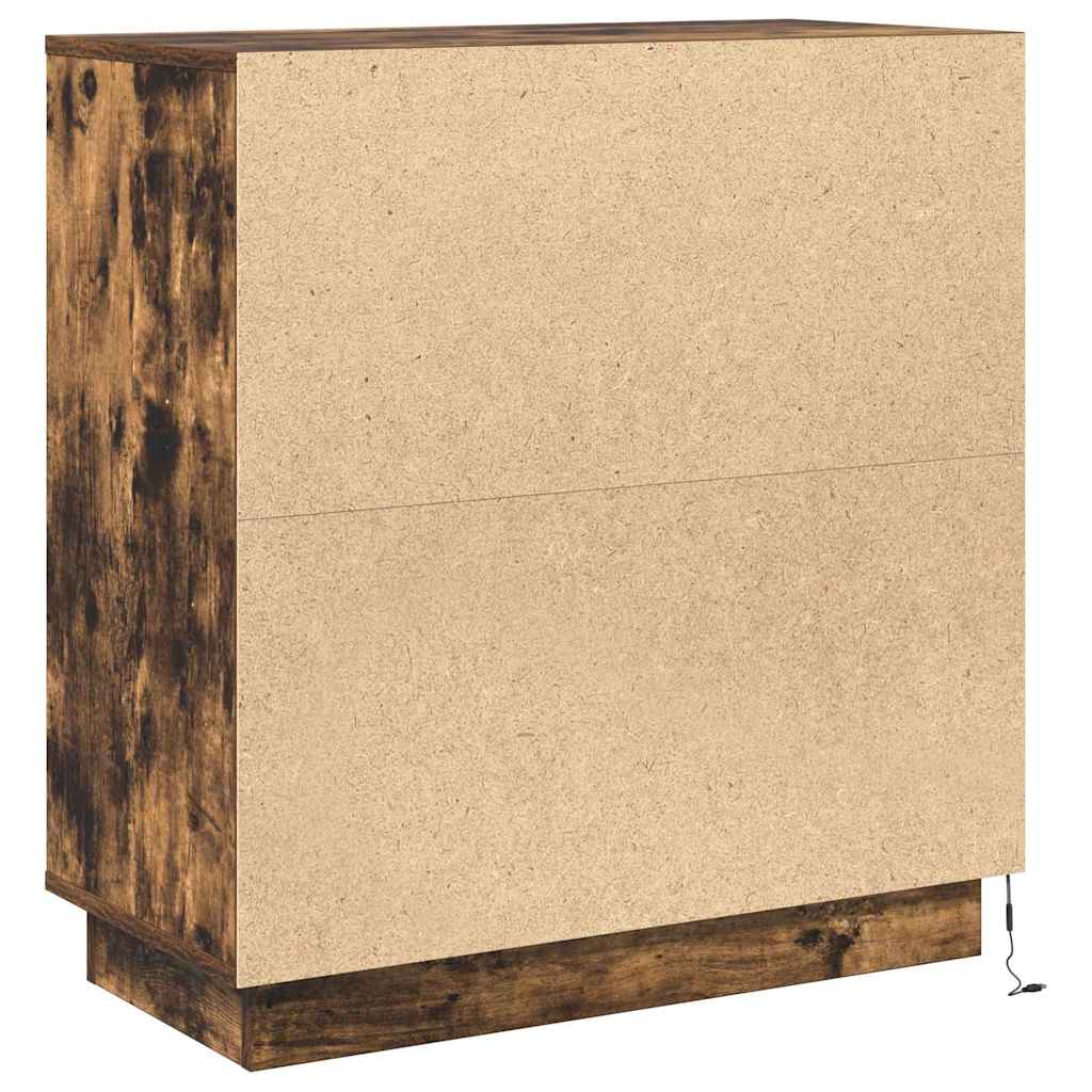 Madia LED Rovere Fumo 71 x 34,5 x 75 cm Legno ingegnerizzato - homemem39