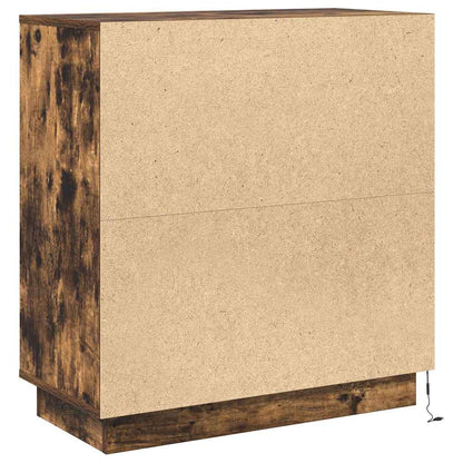 Madia LED Rovere Fumo 71 x 34,5 x 75 cm Legno ingegnerizzato - homemem39