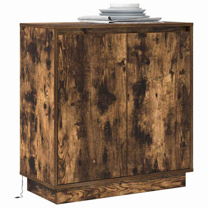 Madia LED Rovere Fumo 71 x 34,5 x 75 cm Legno ingegnerizzato - homemem39