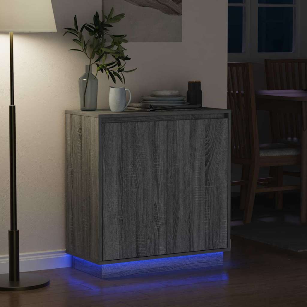 Madia LED per Grigio Sonoma 71 x 34,5 x 75 cm | homemem39