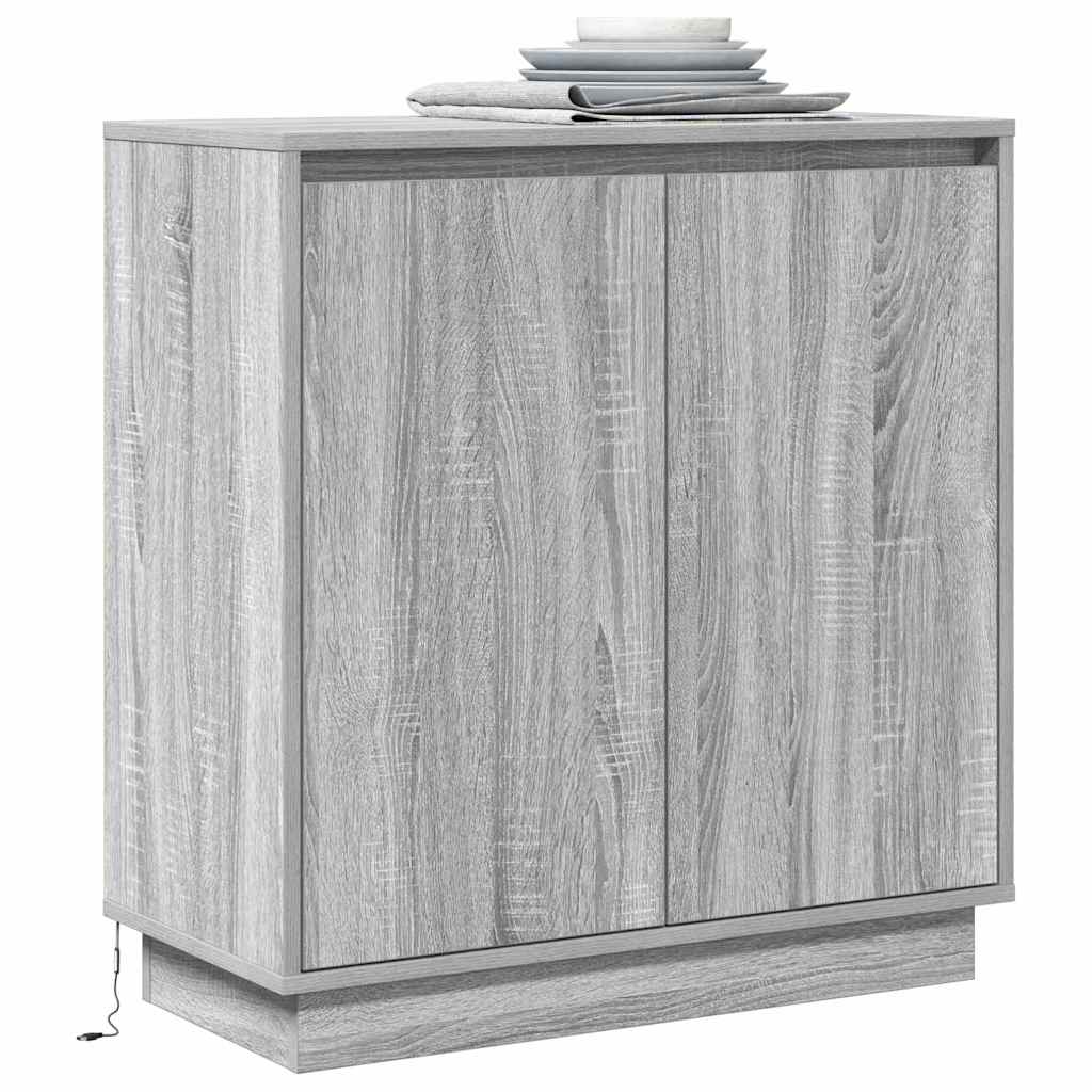 Madia LED per Grigio Sonoma 71 x 34,5 x 75 cm