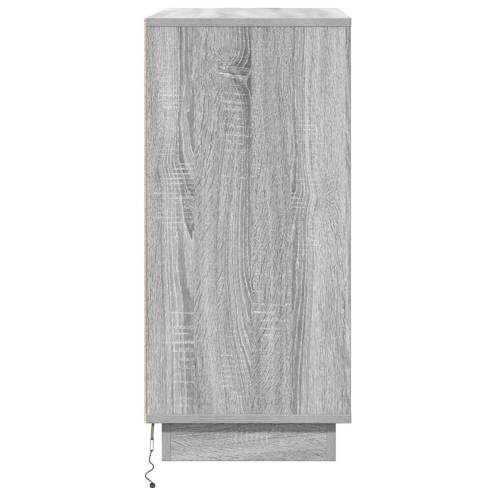 Madia LED per Grigio Sonoma 71 x 34,5 x 75 cm | homemem39
